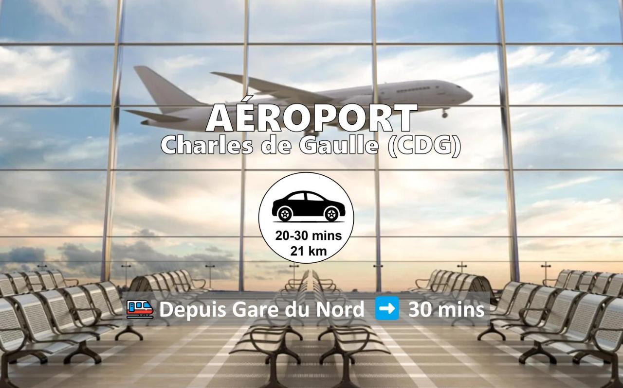 Room & Parking In Shared Appartment With Proprietor L 25 Mins From Paris Gare Du Nord, Cdg Airport & Stade De France Montmagny Zewnętrze zdjęcie